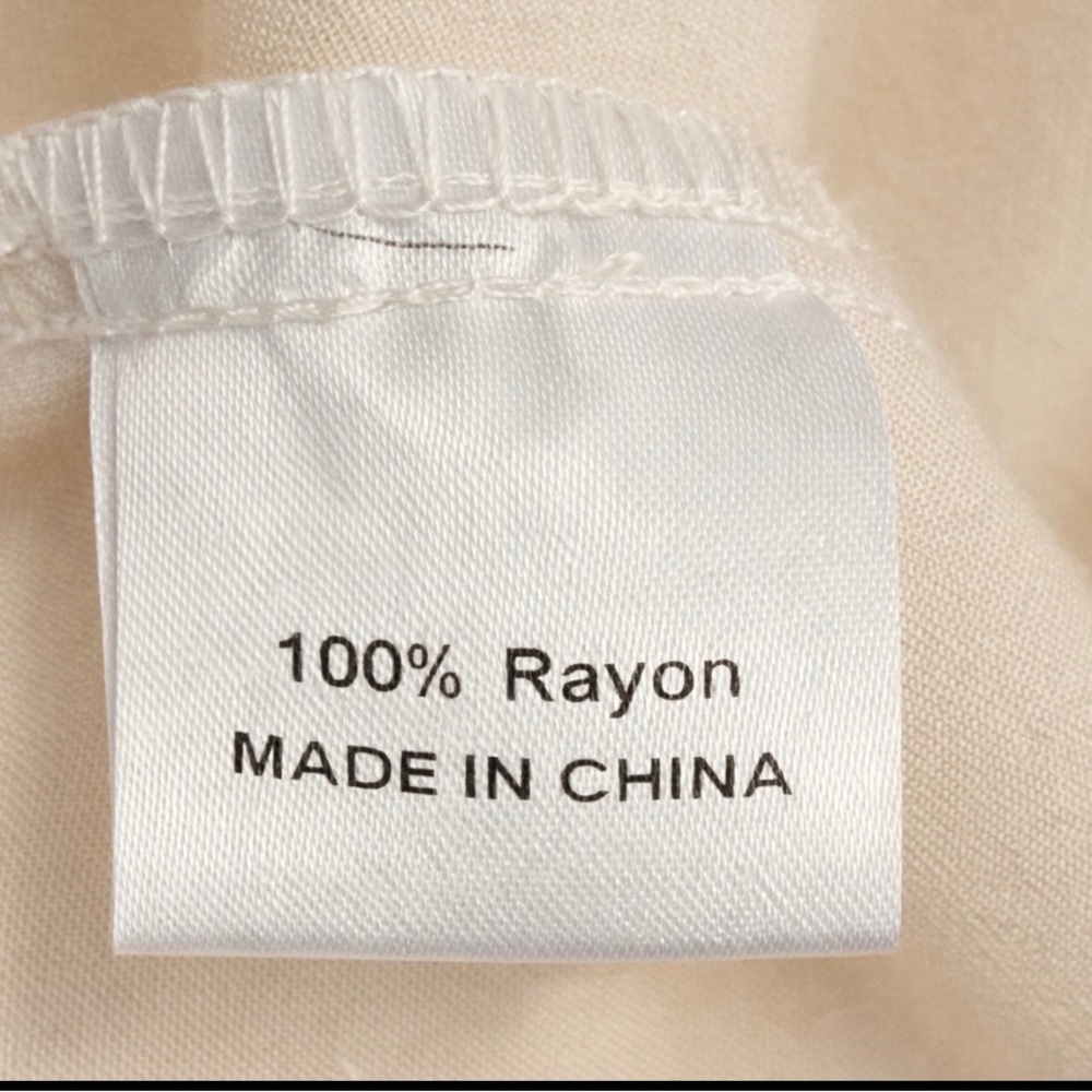 ZESICA Boho Long Sleeve Square Neck Smocked Maxi Dress ~Apricot~Size 4/6 ~ NWOT - Picture 15 of 16